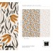 Floral wallpaper retro designed pattern flowers and leaves