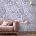 Pastel floral wallpaper lilac flowers