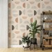 Boho geometric wallpaper | Modern abstract wall decor