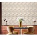 Art deco wallpaper geometric white gold non metallic