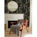 Dark botanical wallpaper herbs and leaves Moody accent wall
