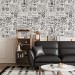 Alchemy motives vintage wallpaper herbs medicine theme