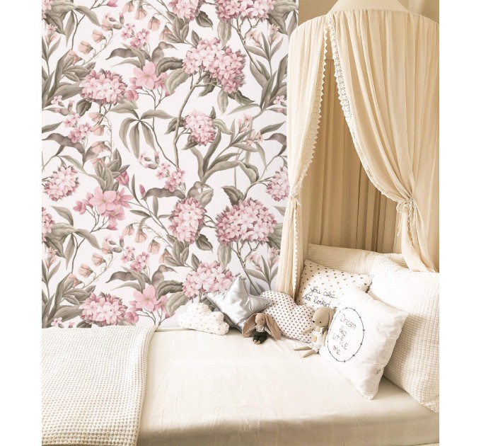 Pastel floral wallpapr delicate flowers