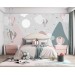 Girls room wallpaper mountains wall mural
