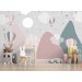 Girls room wallpaper mountains wall mural