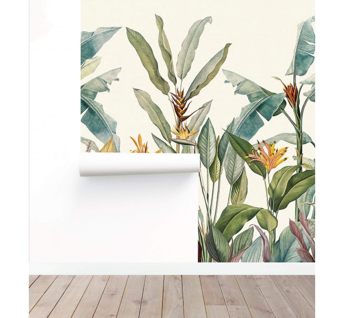 Tropical wallpaper mural Large palms Jungle wall paper
