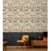 Vintage botanical wallpaper butterflies