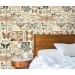 Vintage botanical wallpaper butterflies