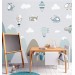Boys wall mural mountains and planes nursery wallpaper