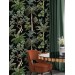 Dark botanical wallpaper palms and trees, tropical wall