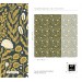 Floral wallpaper botanical on dark, accent wall decor