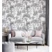 Vintage tropical wallpaper monochrome palms