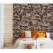 Dark tropical wallpaper palms, accent wall