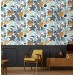 Floral accent wallpaper flowers and leaves
