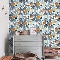 Floral accent wallpaper flowers and leaves