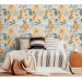 Floral wallpaper, farmhouse accent wallpaper wildflowers