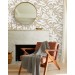 Neutral wallpaper minimalist abstract leaves light beige