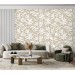 Neutral wallpaper minimalist abstract leaves light beige
