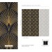 Elegant Art deco wallpaper fans black gold non metallic