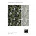 Dark botanical wallpaper herbs, Fern leaves wall covering