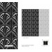 Art deco wallpaper fans black and white