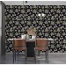 Dark floral wallpaper botanical flowers and leaves