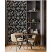 Dark floral wallpaper botanical flowers and leaves