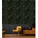 Dark botanical wallpaper leaves and herbs