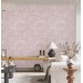 Minimalist floral wallpaper, linear flowers on mauve pink