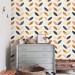 Boho wallpaper abstract leaves minimalist pattern