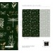 Dark green wallpaper butterflies. Whimsical retro design