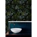 Dark botanical wallpaper moody leaves design