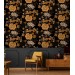 Dark floral wallpaper moody vintage design with flowers