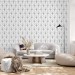 Geometric lines wallpaper minimalist black and white