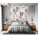 Minimalist neutral wallpaper abstract geometric lines