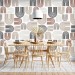 Minimalist neutral wallpaper abstract geometric lines
