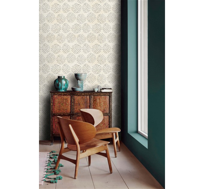 Boho minimalist wallpaper neutral circles