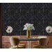 Dark Art deco wallpaper black gold non metallic design