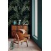 Dark tropical wallpaper with palm leaves