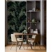 Dark tropical wallpaper with palm leaves