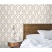 Modern boho leaf pattern wallpaper