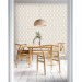 Modern boho leaf pattern wallpaper