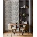 Geometric wallpaper art deco design, black and white pattern