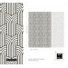 Geometric wallpaper art deco design, black and white pattern