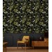 Dark botanical wallpaper wildflowers and herbs