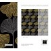 Dark botanical wallpaper with large ginkgo leaves
