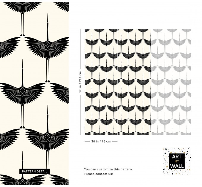 Wallpaper cranes Japanese style wallpaper herons