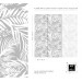 Gray tropical leaf wallpaper – Botanical wall mural