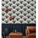 Art deco wallpaper fans black and white
