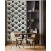 Art deco wallpaper fans black and white